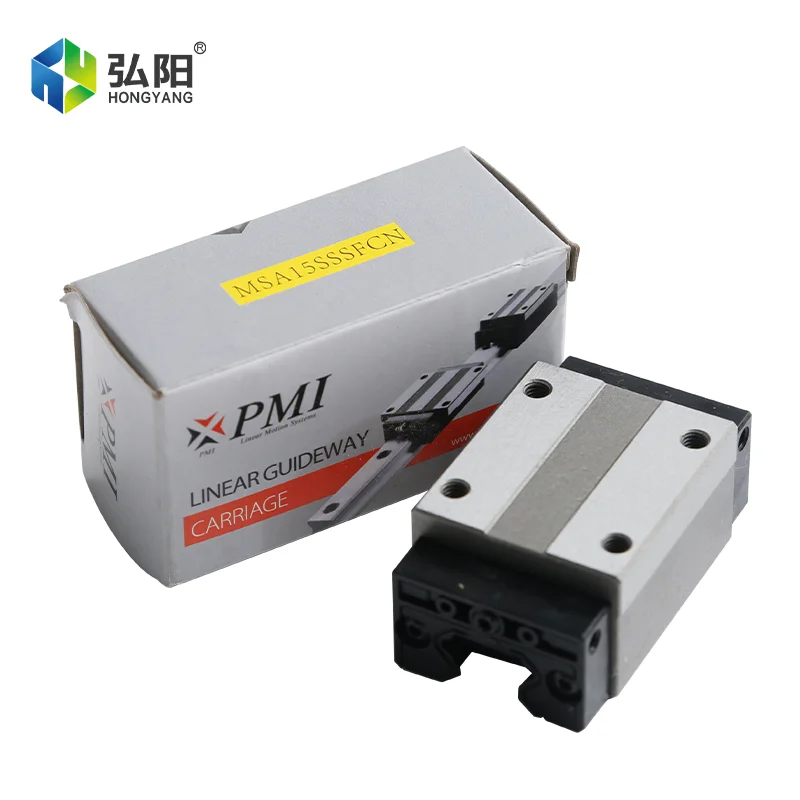 Linear guide slide PMI series slide MSA15S-N linear running bearing blocks, CNC milling machine engraving machine available