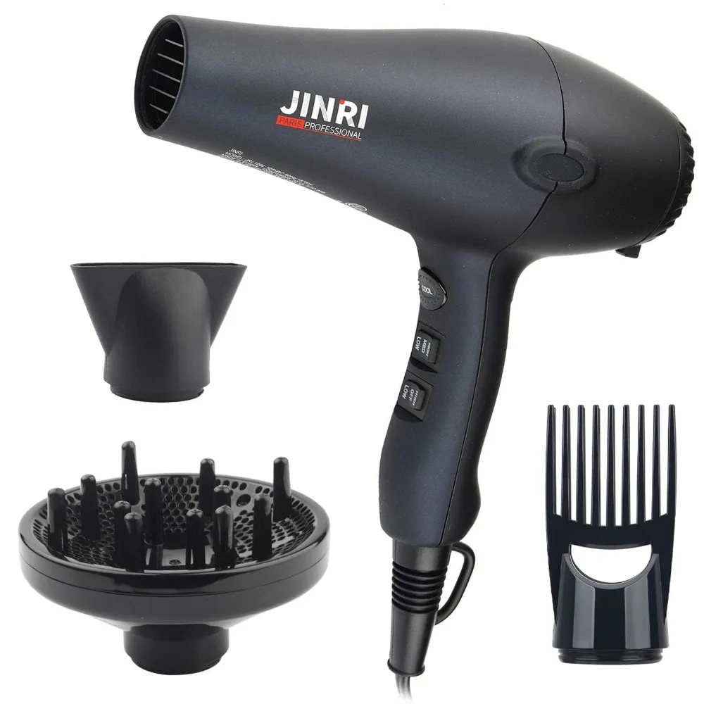 1875w Tourmaline Hair Dryer,Negative Ionic Salon Hair Blow Dryer,DC Motor Light Weight Low Noise Hairs Dryers with Diffuser