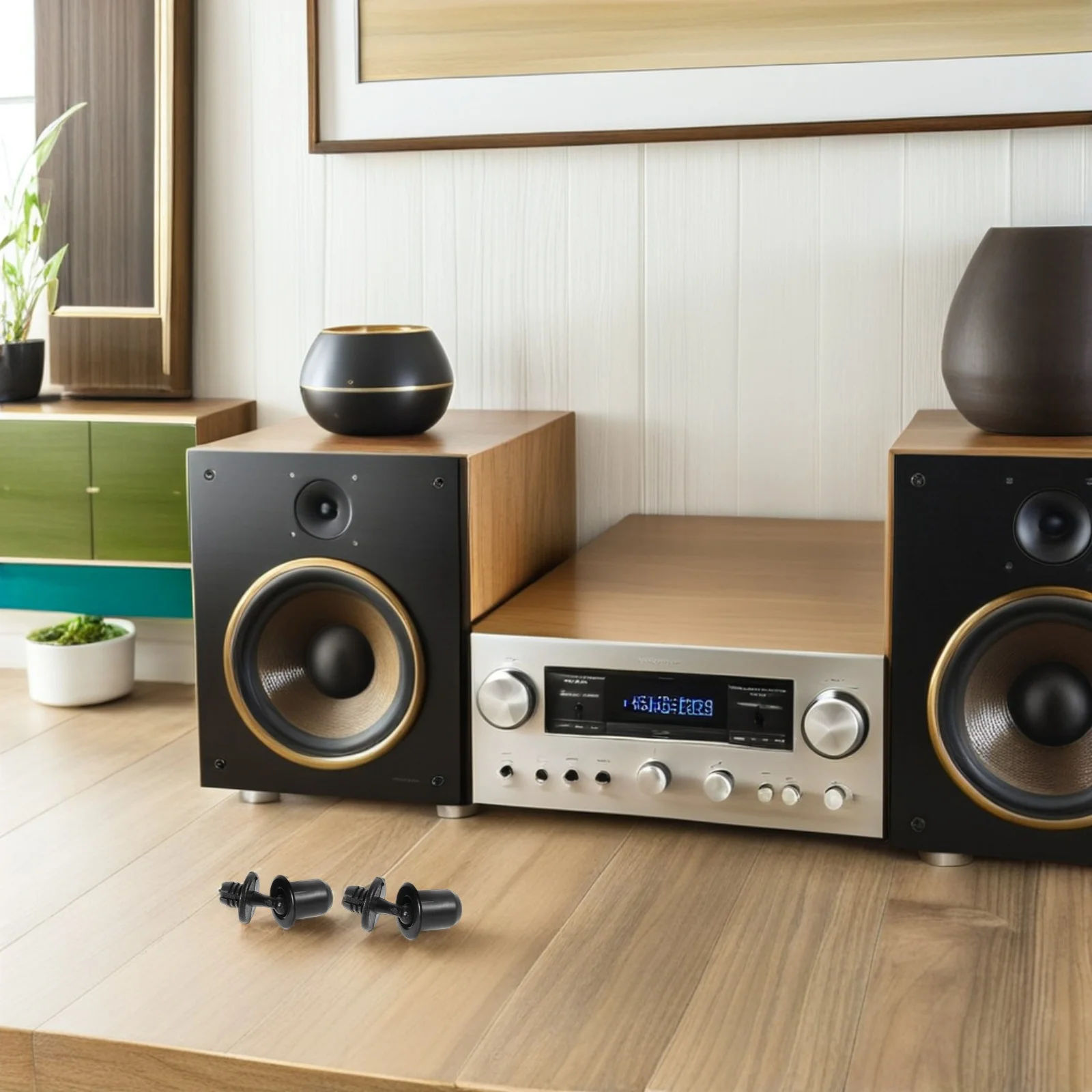 

20 set Speaker Clips Plastic Acoustic Mesh Fasteners For Audio Equipment Diy Repair Kit Speaker Grille Retainers Grille Mounting