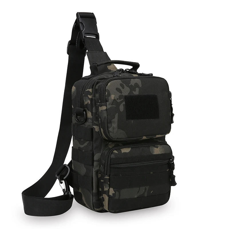 Taktische Brusttasche für Männer, multifunktionale Angeltasche, strapazierfähige Umhängetasche für Reisen, Camping, Wandern, Outdoor-Aktivitäten – Detail 14