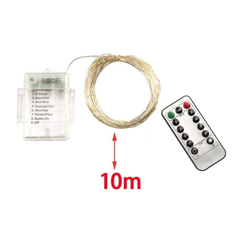 Guirnalda de luces LED para colgar en la pared, exquisitos proyectos de bricolaje, adorno con noche remota