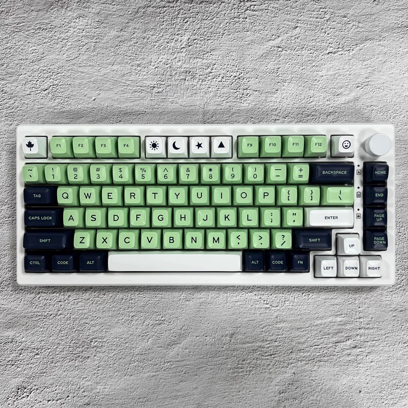 

1 Set Daye GMK Falan Navy Gift Rich Coffee Yellow Screen Lime Rome WOB Salon Keycaps ABS Double Shot Key Caps SA Profile Keycap