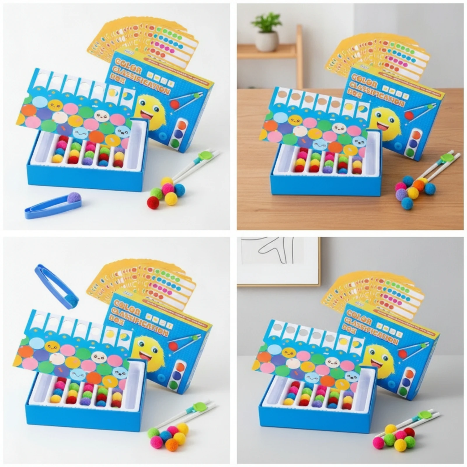 color-sorting-toy-with-tweezers-fine-motor-skills-tweezer-tongs-color-sorting-kit-learning-set-with-storage-box-preschool