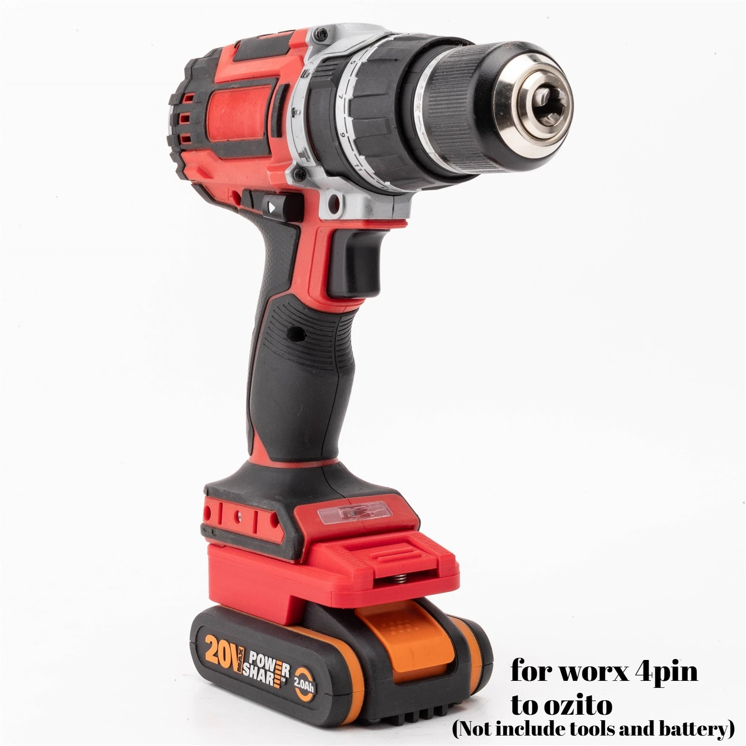 

Battery Adapter for Worx 4pin Battery Convert to for Ozito 18v Tool Converter (Not include tools and battery)