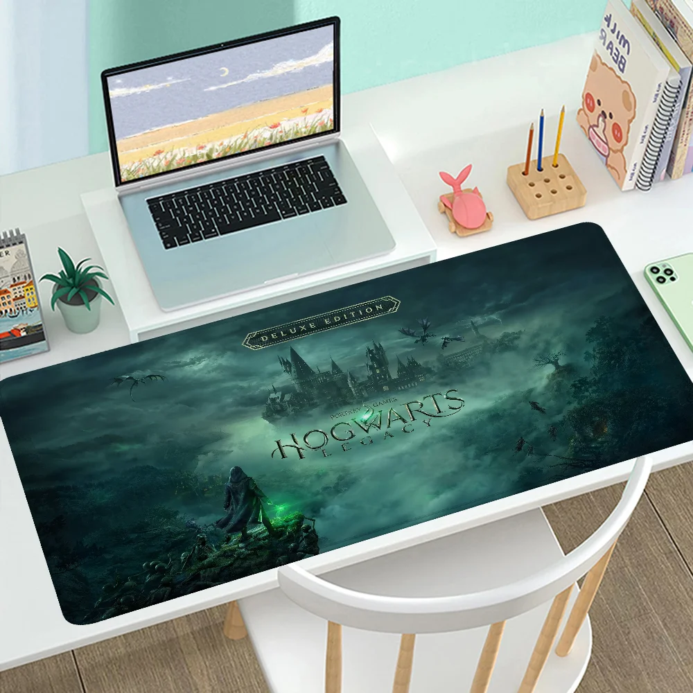 Cute Desk Mat H-Hogwarts Legacy Anime Mouse Pad Gamer Gaming Laptops Table Pads Deskmat Mausepad Computer Accessories Mousepad