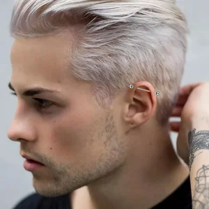 Aço cirúrgico Ferradura Anel de nariz falso Hoop Nostril Piercing Set Anel do Septo Jóias do corpo, 100pcs por lote 8 principais vendas aneis aço cirurgico - №3