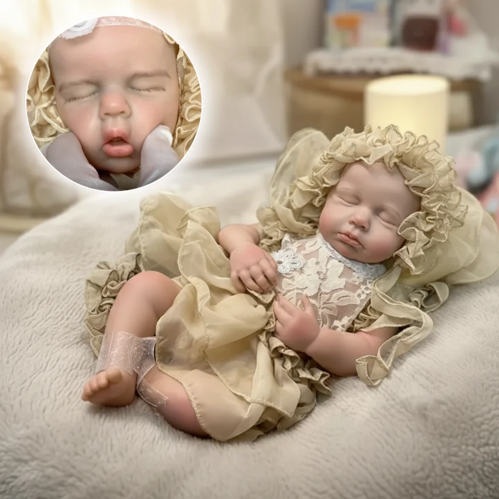 

45 см LouLou с открытым ртом bebe reborn de silicona Girla Doll с ручной росписью лысый мягкий корпо де силиконовая кукла для детей подарок