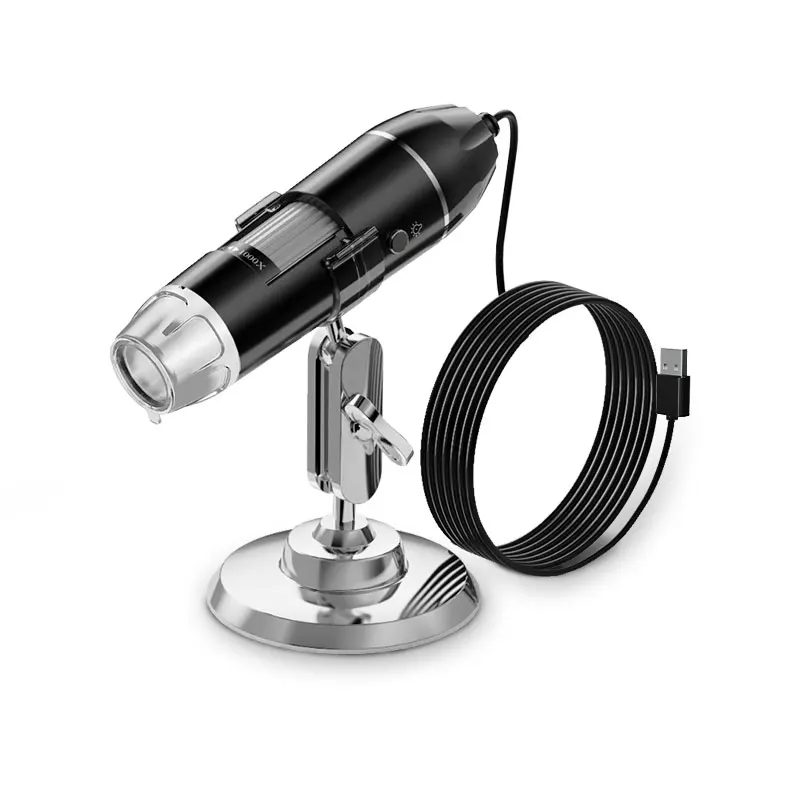 Produktbild von Meichoon 1600X Digital-Mikroskop – USB HD Handmikroskop Mit 8 LED, Kompatibel Mit Windows & Mac