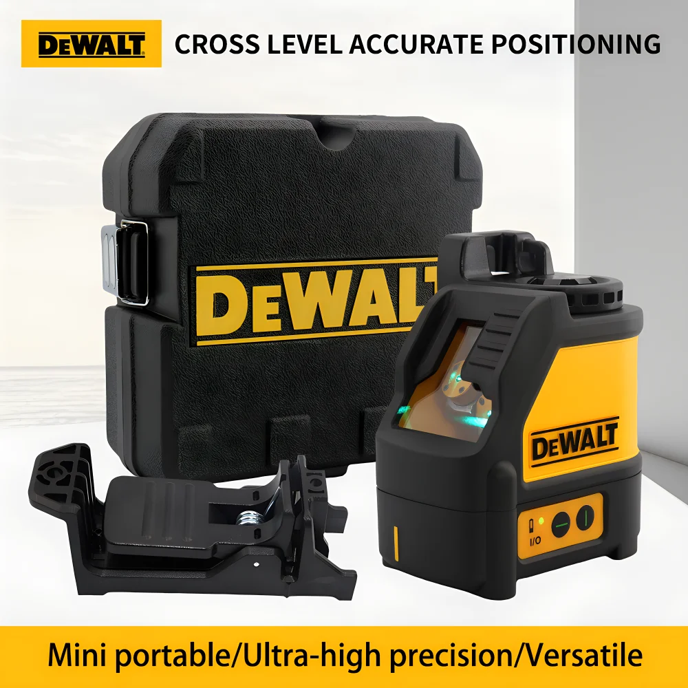 DEWALT DW088CG Laser Level Two Lines  Precision Horizontal Vertical Laser Level 30m Self-Leveling With Case Rechargeable Tools