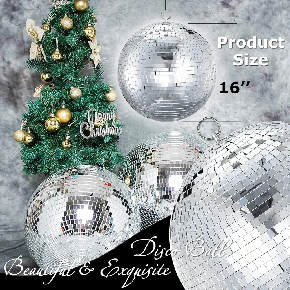 Large Disco Ball, Mirror Balls, Hanging Party Balls for Party Design, Wedding Decoration, Christmas Ball Ornaments