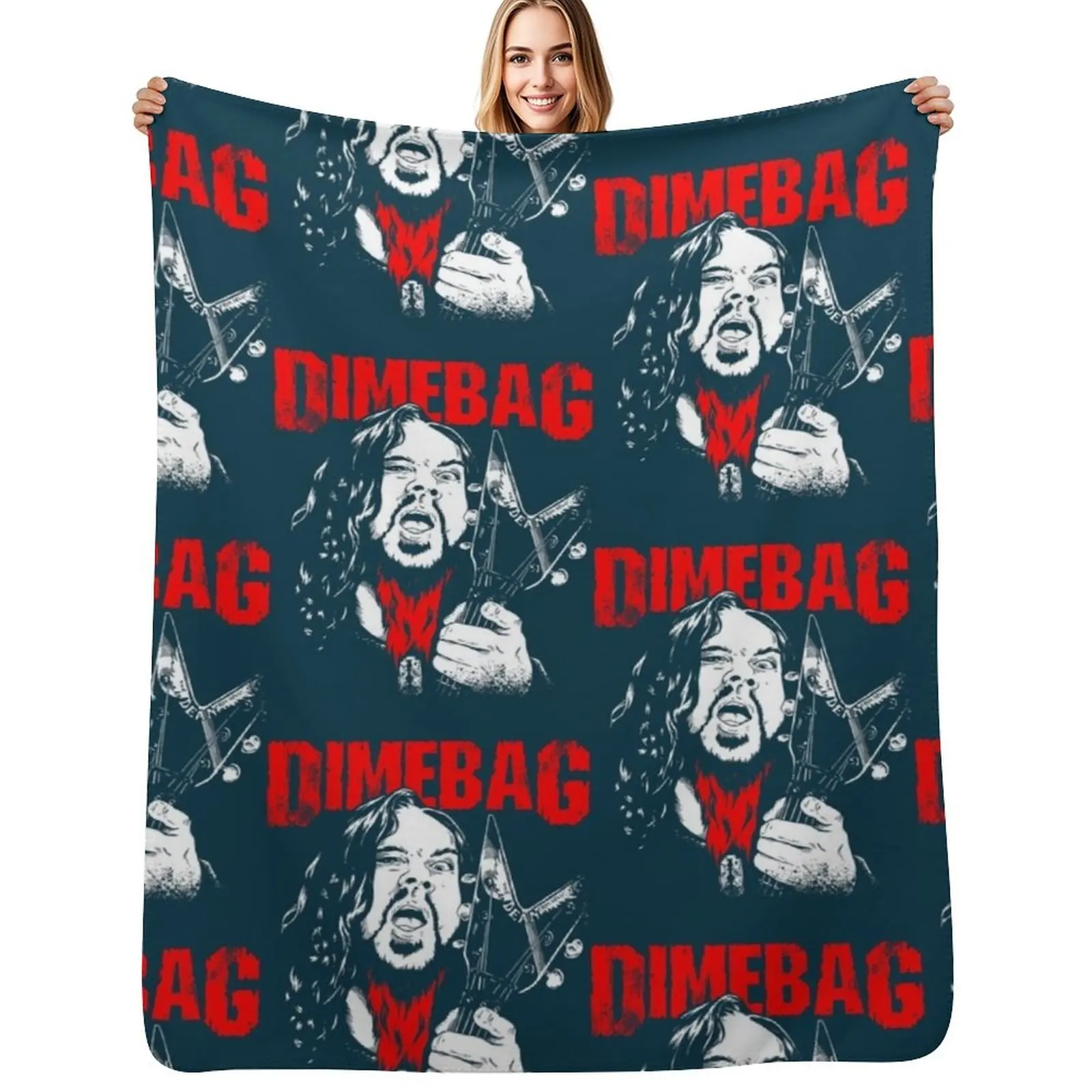 

DIMEBAG DARRELL Throw Blanket Cozy Napping Blanket Gift for Mom Dad
