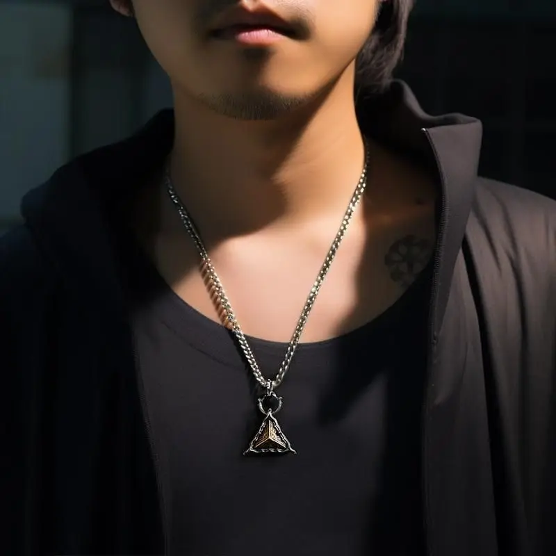 Eye of Necklace All Seeing Eye God Amulet Vintage Mens Pendant