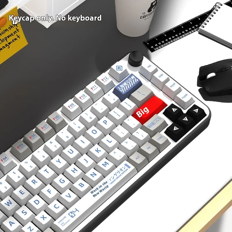 Imagem -04 - Teclado Mecânico Japonês Coreano Alemão Espanhol Francês Pbt Keycaps Layout Eva Perfil Cereja Gmk 049 Chave 139 156 2024