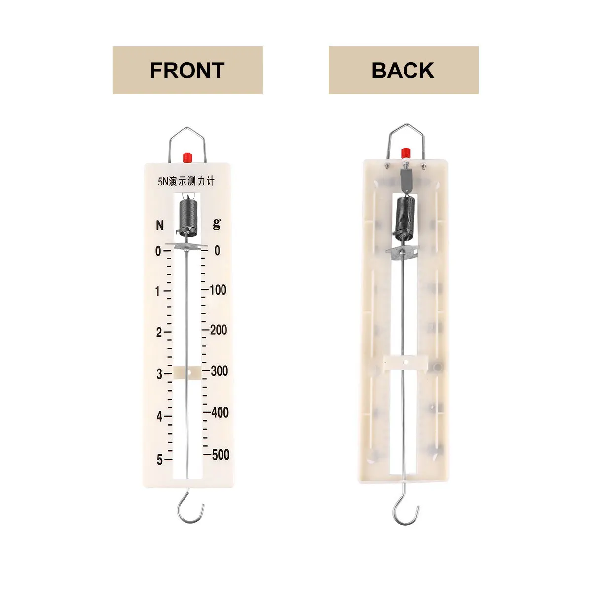 

1Pcs Spring Dynomometer Stable Durable Design Physical Mechanics Educational Laboratory Tool for Classroom Field Use Experiments