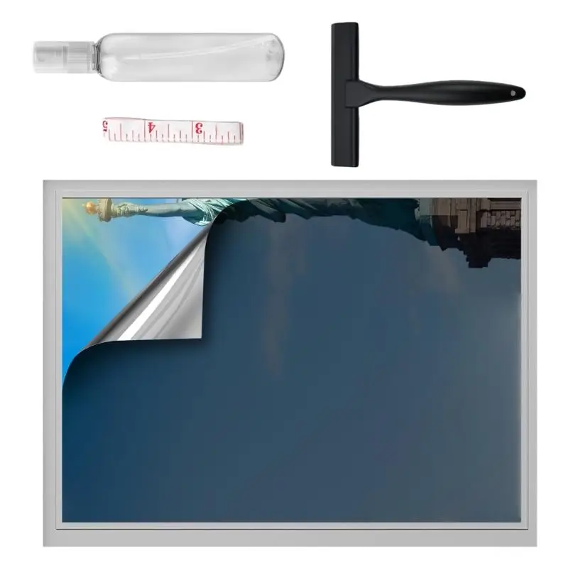 40 x 500 feste, haftende Fensterfolie, verhindert 85% Hitze und 99% Sonnenlicht mit Temperaturkontrolle für Privatsphäre – Detail 8