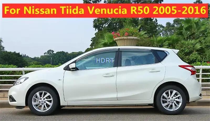 

Side Window Deflector For Nissan Tiida (Pulsar) /Venucia R50 2005-2016 Car Style Visor 4pcs Sun Rain Guard Protector Accessories