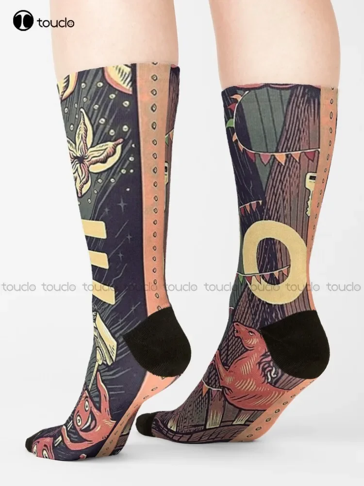 Nope Jordan-Peele Keke Palmer Socks Womens Hiking Socks 360° Digital Print Christmas New Year Gift Unisex Adult Halloween New view 2
