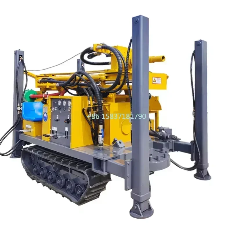 100m Water Well Pneumatic Drilling Rig Machine 300 Meter Deep Drilling Rig Construction Water Well Drill Rig Price for Indonesia