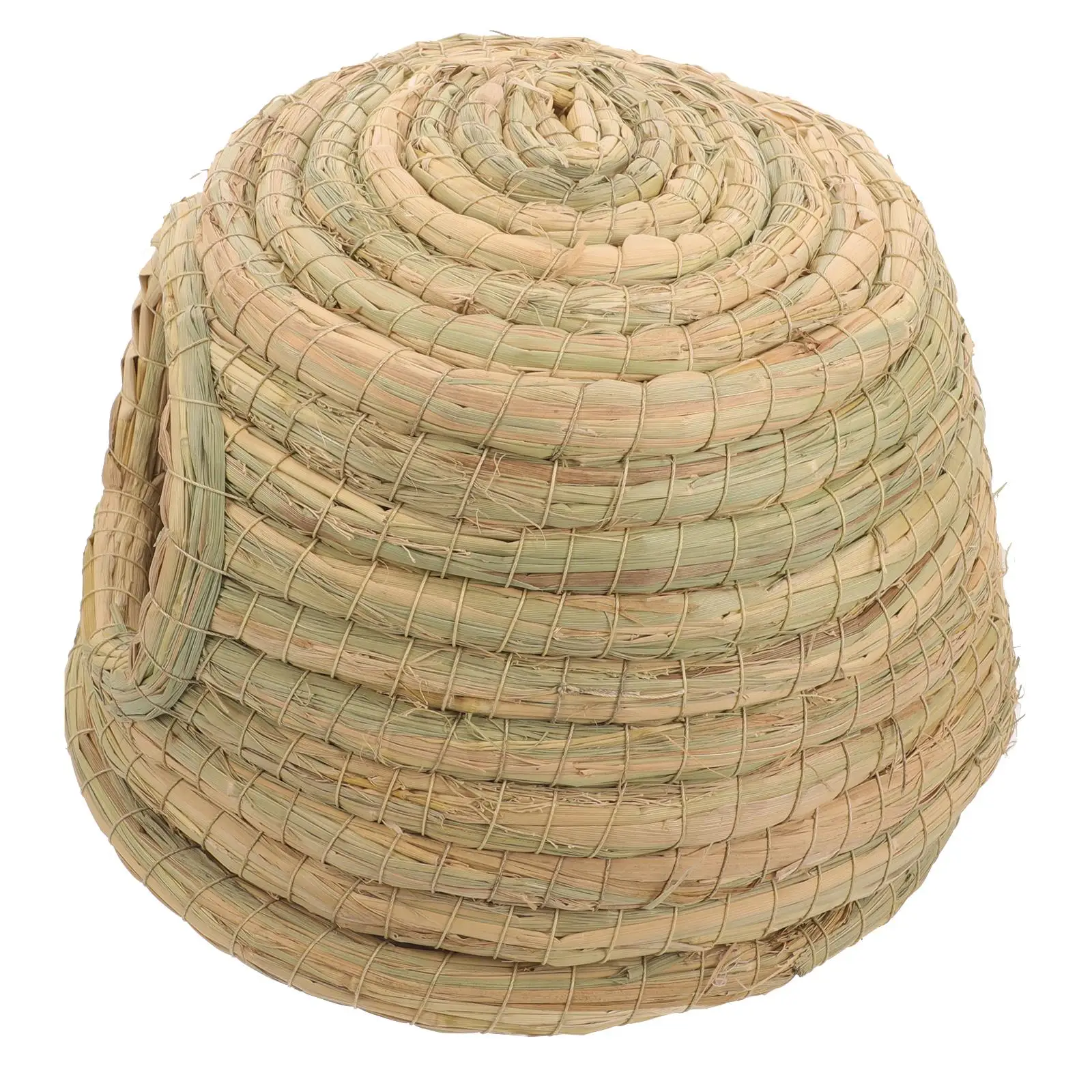 

Rabbit Grass Woven Indoor Pet Supplies Straw Guinea Pig Hut Small Castle Nest Bed Rabbit Toys Hand Woven Bunny House Pet House