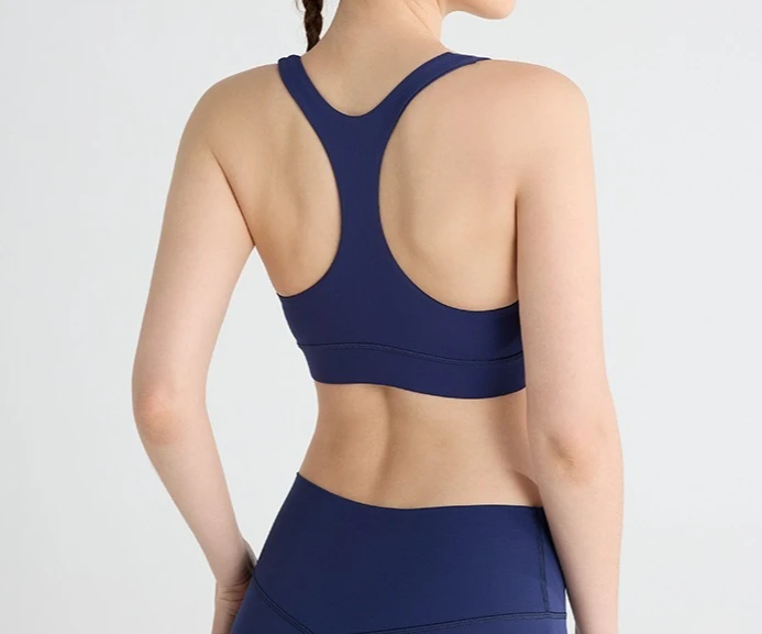

Женский спортивный бюстгальтер Racerback Naked Feeling для бега, амортизирующий йога, фитнес, уличная удобная одежда для тренажерного зала и йоги
