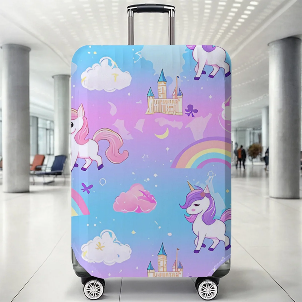 

Защитный чехол для багажа с животным принтом, комплект, подходящий для чехлов для багажа размером 18-32 дюйма, чехол для ручки чемодана, дорожные аксессуары