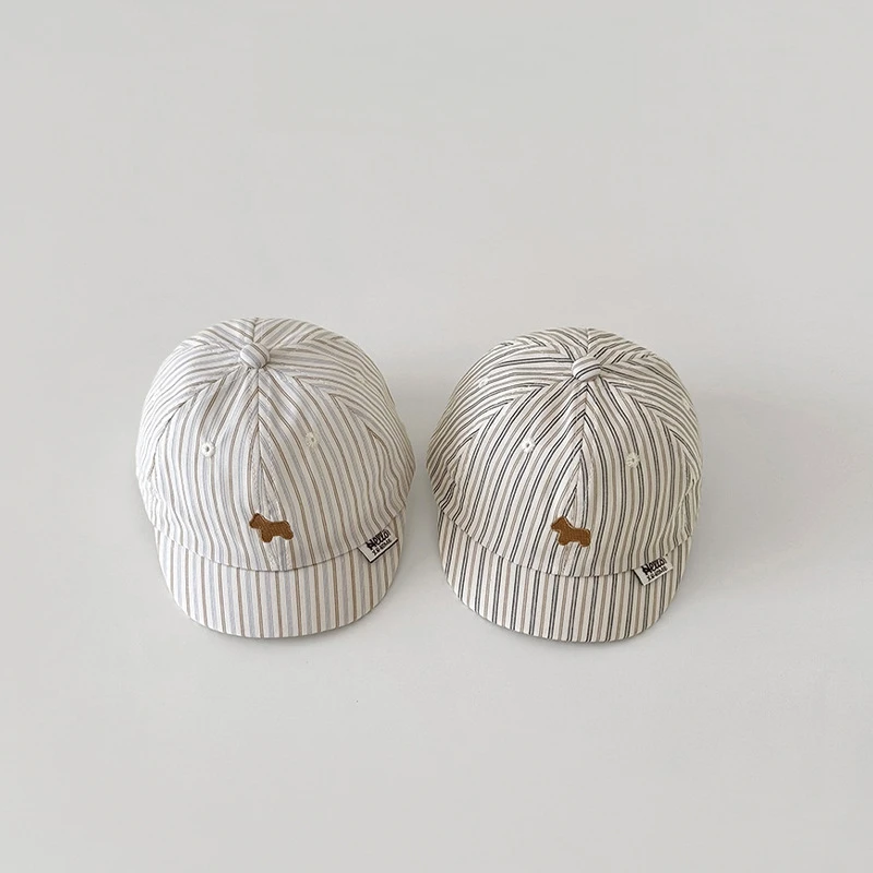 

Новая детская шапка для детей от 6 месяцев до 2 лет, классическая детская бейсболка с тонкими полосками и вышивкой пони, детская бейсболка с мягким козырьком, детская бейсболка
