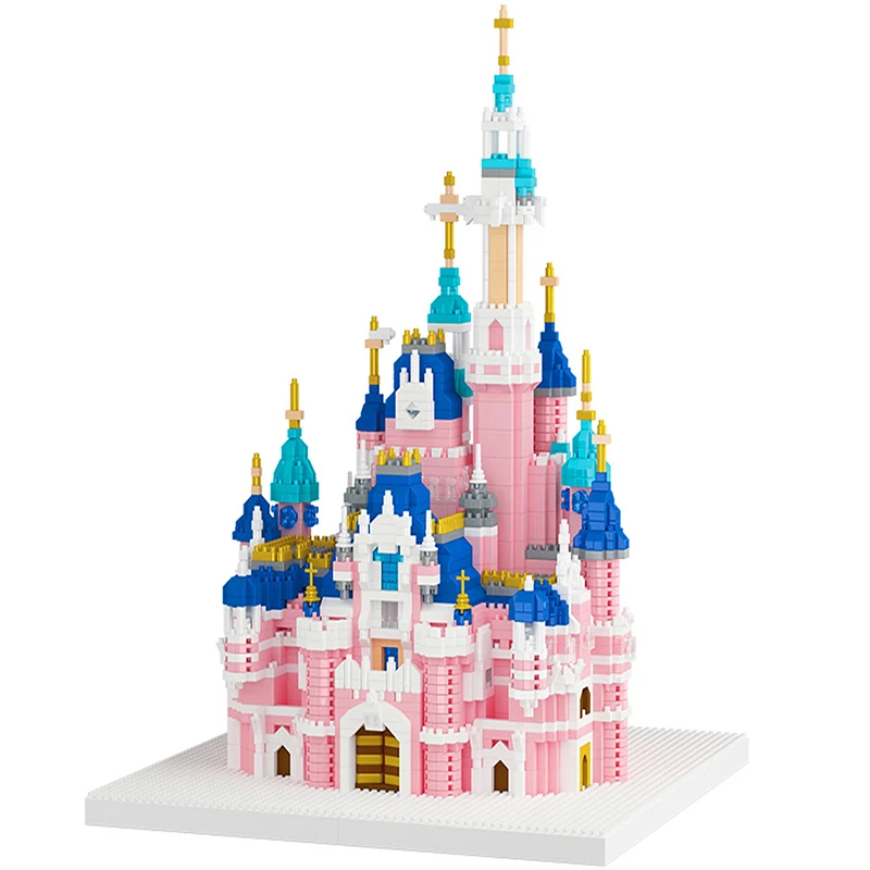 Castillo de fantasía, bloques de construcción, princesa para niña, rompecabezas de alta dificultad para niños, juguete