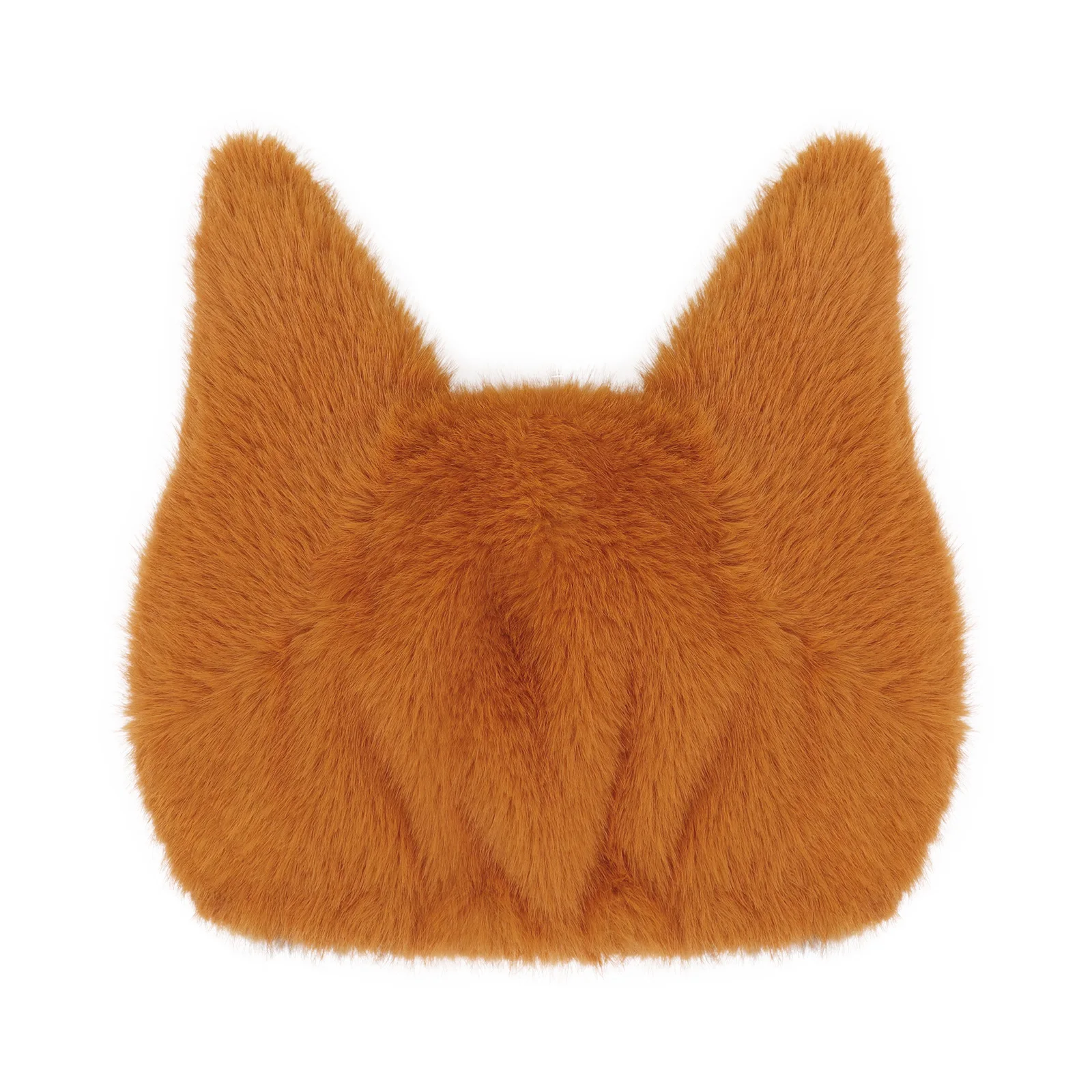 Cute 3D Fox Ear Reversible Plush Bonnet Soft Fluffy Head Cover Cosplay Headgear Carnival Halloween Masquerade Costume Accessory 5