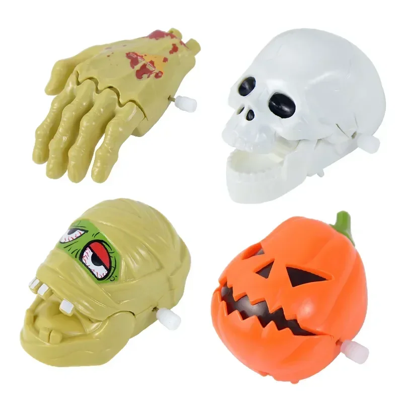 1pc Halloween Running Skull Pumpkin Mummy Broken Hand Wind Up Toys Interesting Children's Toys Halloween Party Gifts For Kids