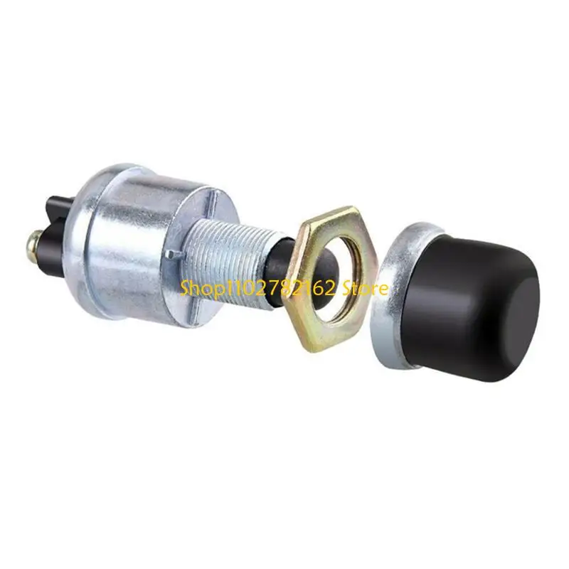 

547B Push Button Momentary Starter Switch, Heavy Duty Momentary Switch for 12V Engine Start, Horn, Electrical Equipment