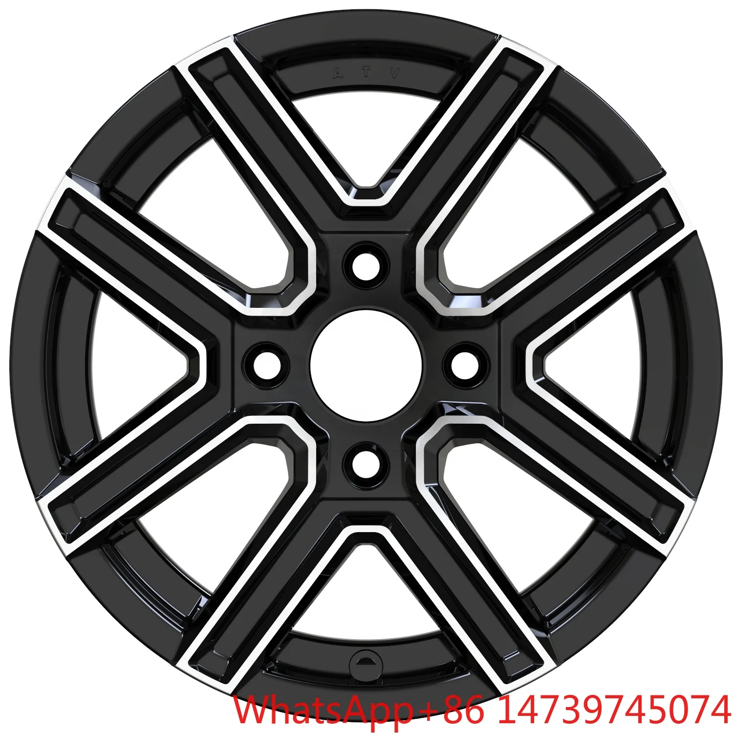14 Inch 4x110 PCD ET46.5mm 4x4 Aluminum Alloy Wheels, Durable Off-Road Auto Rims