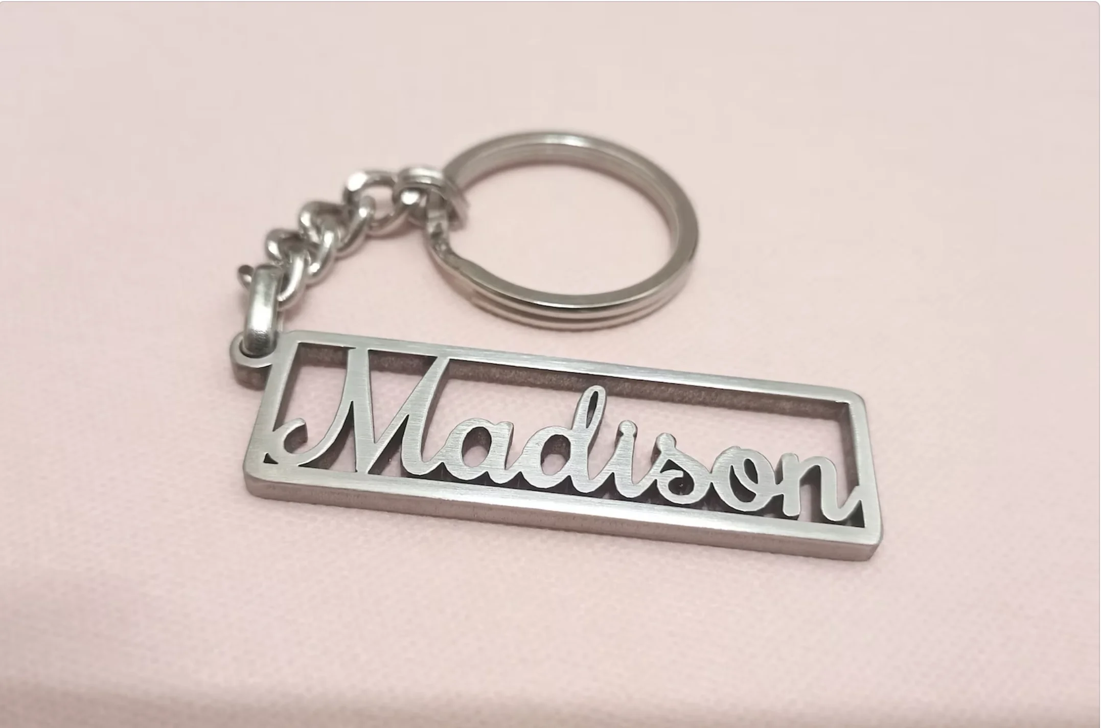 name keychain, Christmas gift custom keyring, your name keychain, stainless steel keychain, durable metal key chain