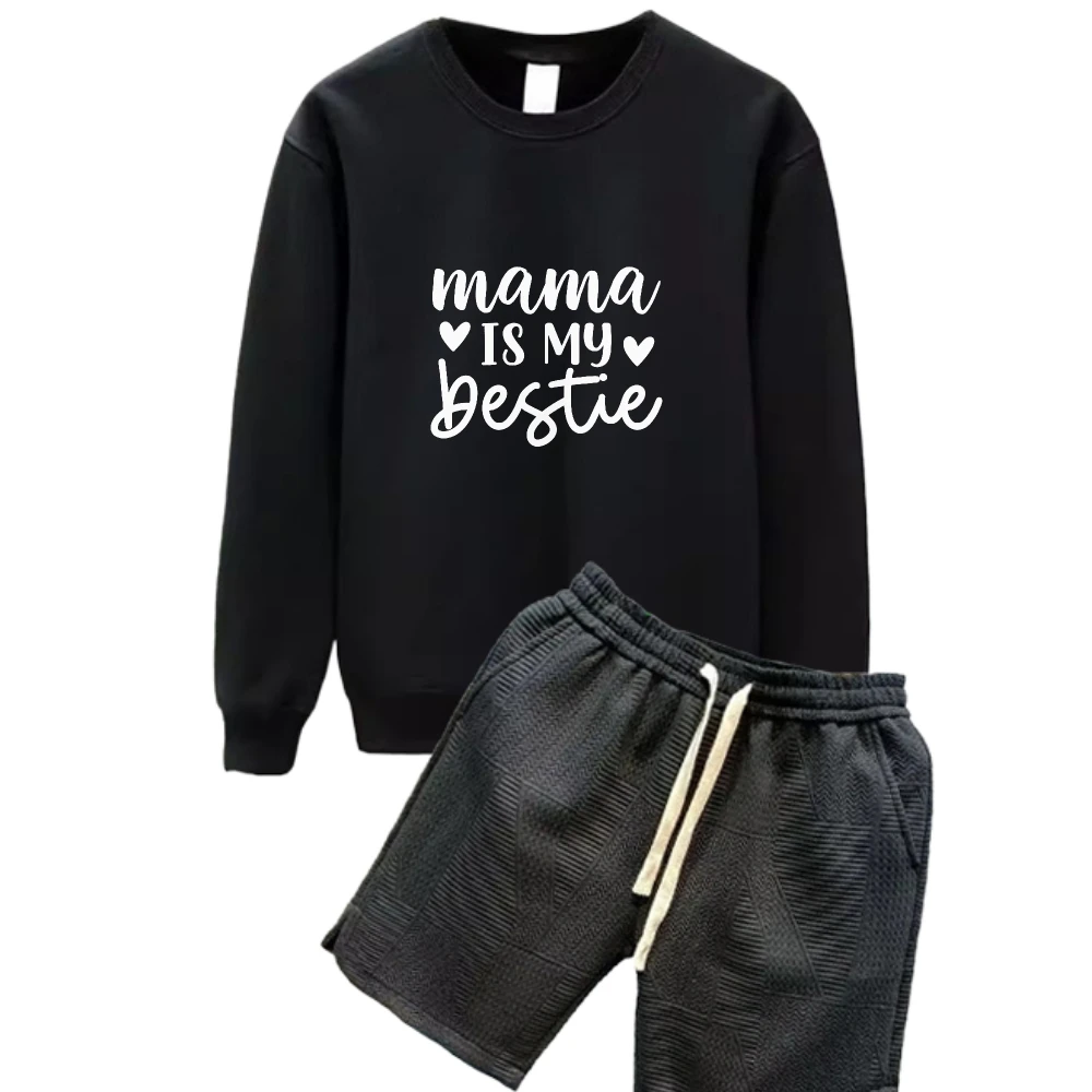 

2025 Two-piece creative English print suits Spring And Autumn Men Tracksuit Set Casual Daily Wear Stylish Comfortable Outfit set