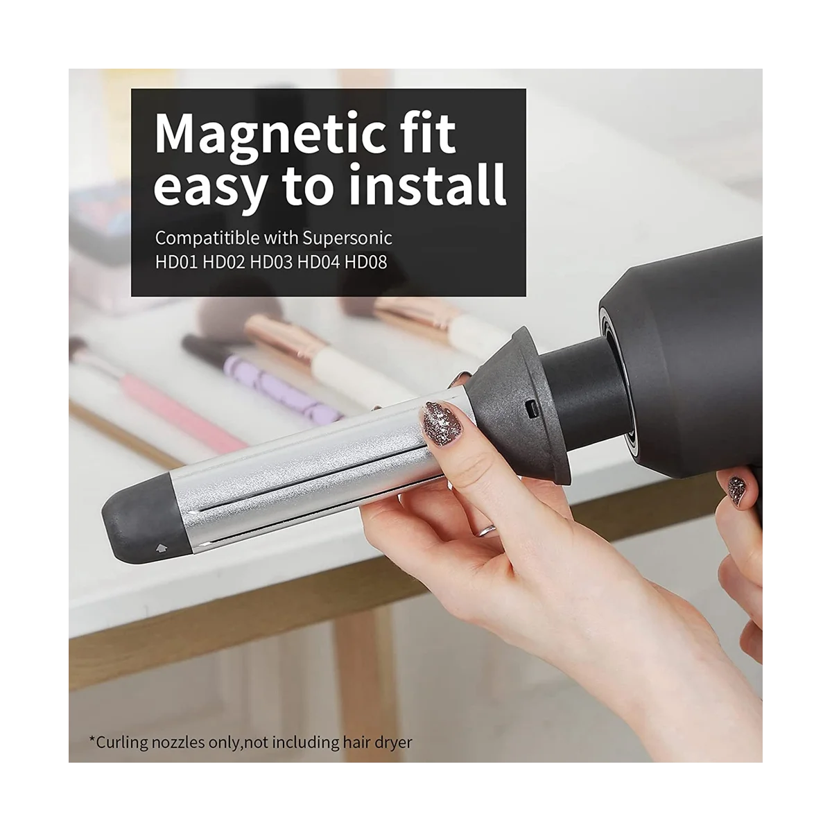 Бочки для завивки волос для Dyson Supersonic HD01 HD02 HD03 HD04 HD07 HD08 HD15, фен для волос, бигуди, насадки, аксессуары B