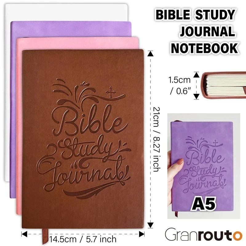 Method Bible Study Journal, Prayer & Devotional Notebook, Religious Gift for Men Women