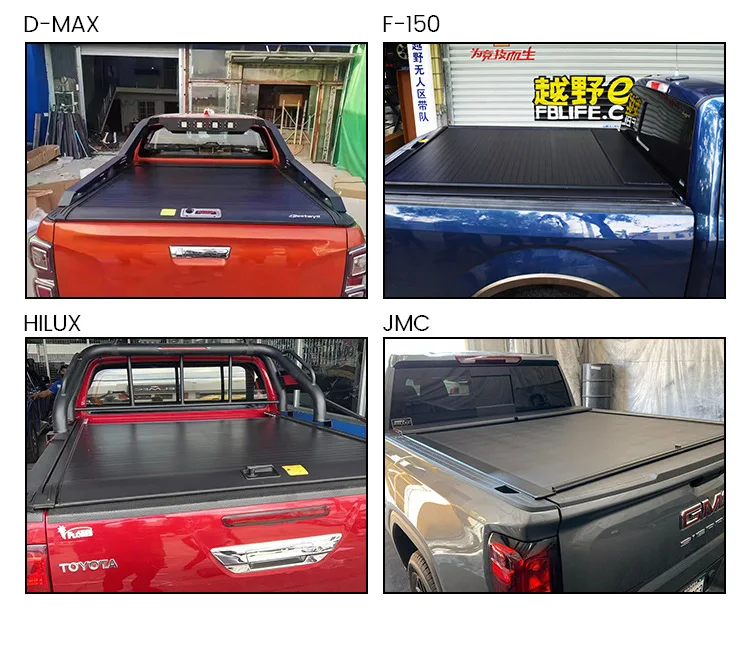 Oem Factory Custom Pick Up Off Road  tonneau cover for l200 roller lid cover rear trunk lid cover