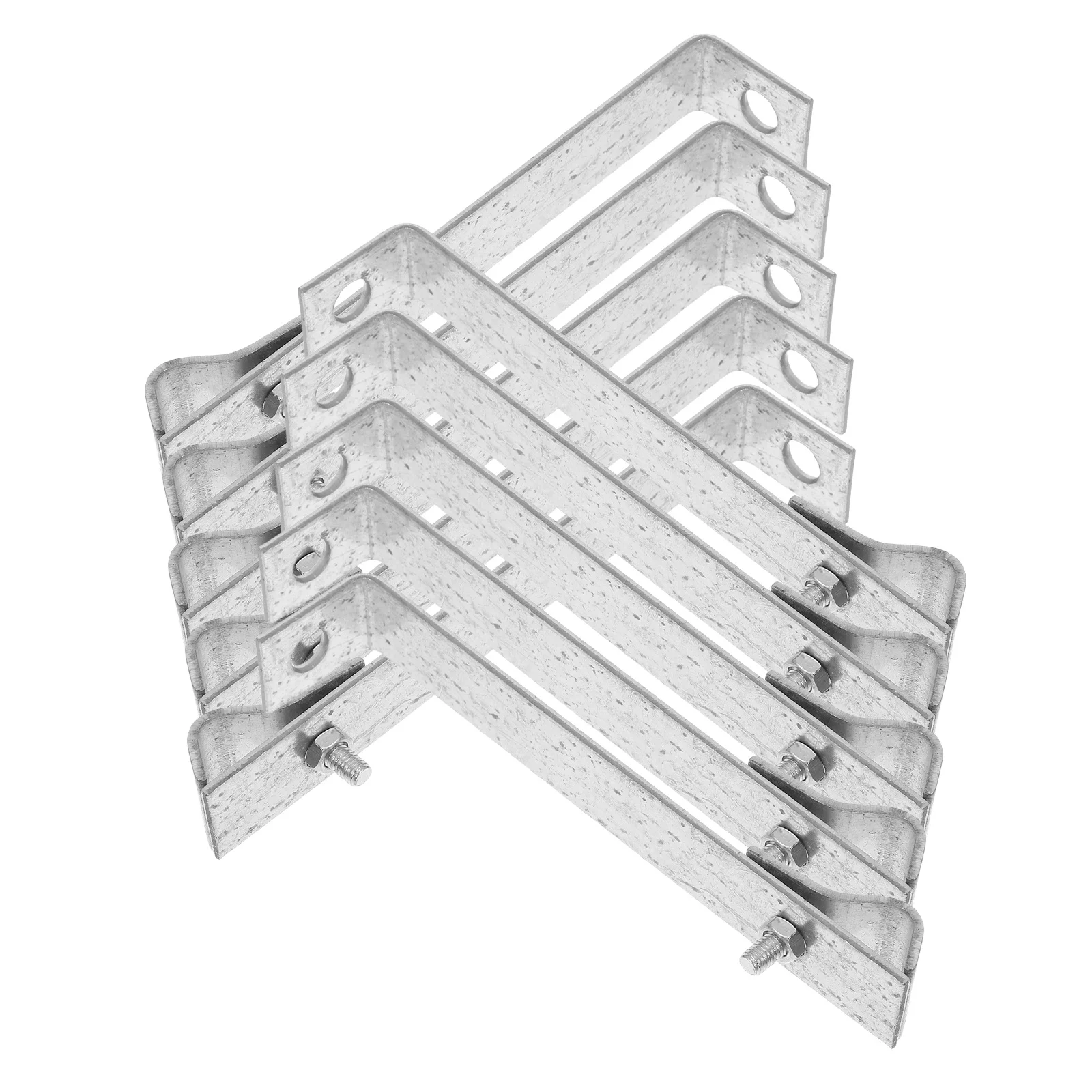 10 قطعة بين قوسين الحماية المجلفن على شكل حرف L دعامة دعم الزاوية اليمنى لتأريض إدارة كابلات الألواح الشمسية