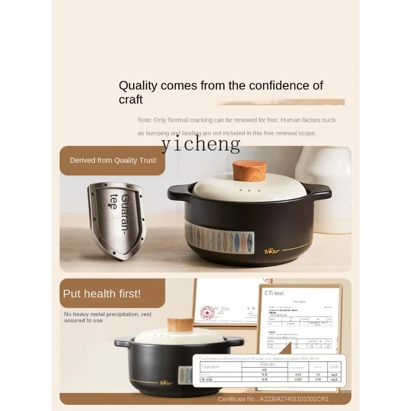 Dq-20  Casserole/Stewpot Household Gas High Temperature Resistant Dry Burning Non-Cracking Gas Stove Chinese Casseroles Claypot