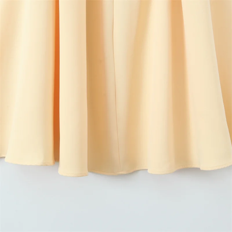 KEYANKETIAN 2025 New Women's Yellow Sleeveless MIDI Dress Simple style Elegant Side Zipper Slim A Line Ankle-Length Formal Dress