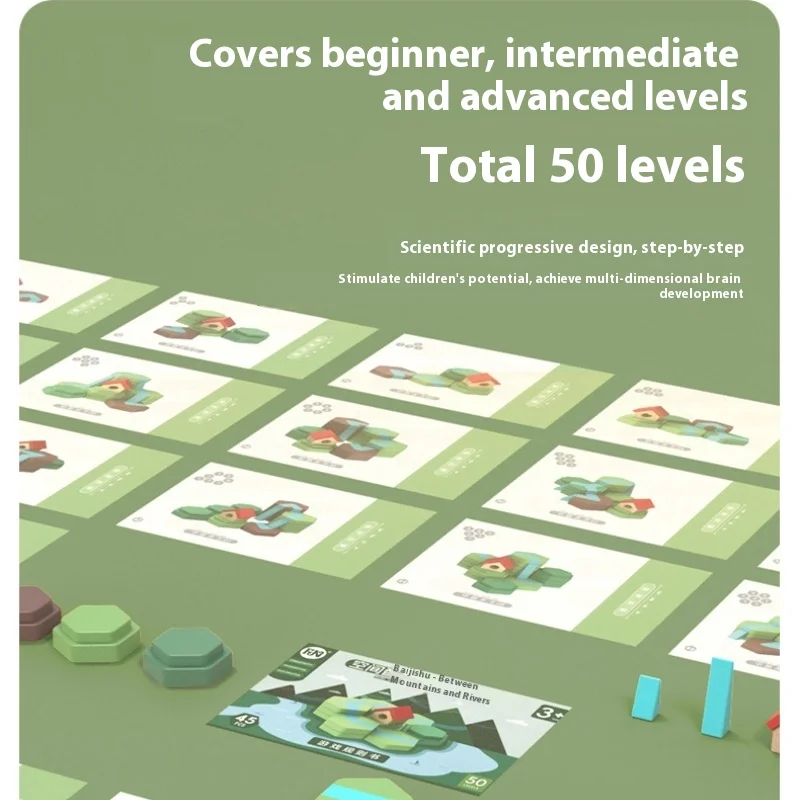 Houten Multi-Vorm STEM Blokken Grote Graan Set Gratis Bouw 3D Puzzel Stapelstenen Milieuvriendelijke Montessori Ruimtelijk Speelgoed Cadeau