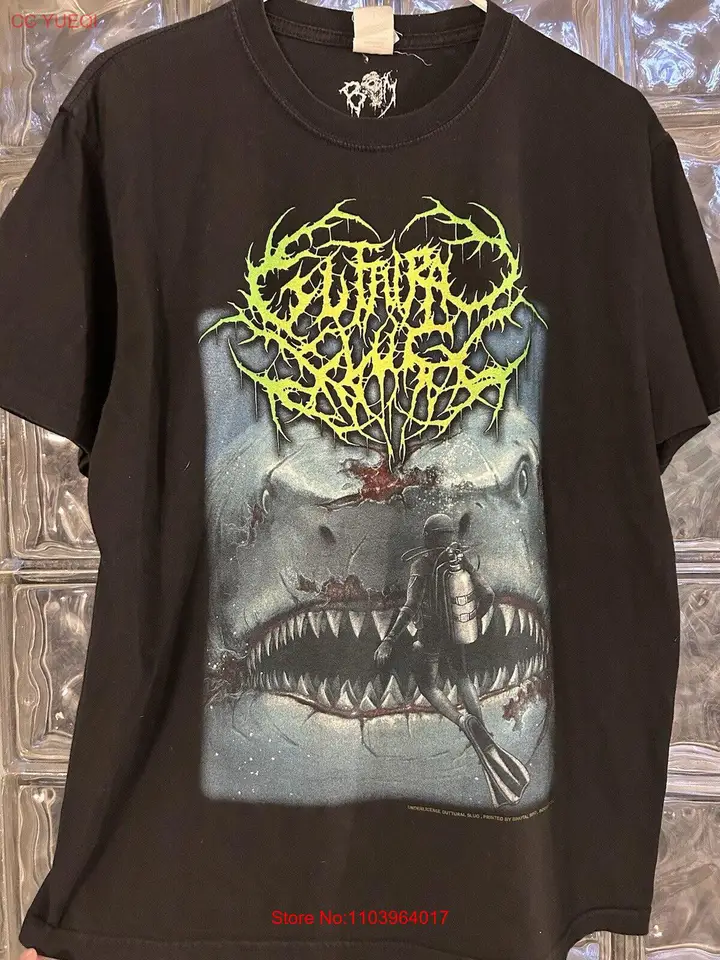 Camiseta Guttural Slug Sz L 2022 Brutal Mind Slam Death Metal