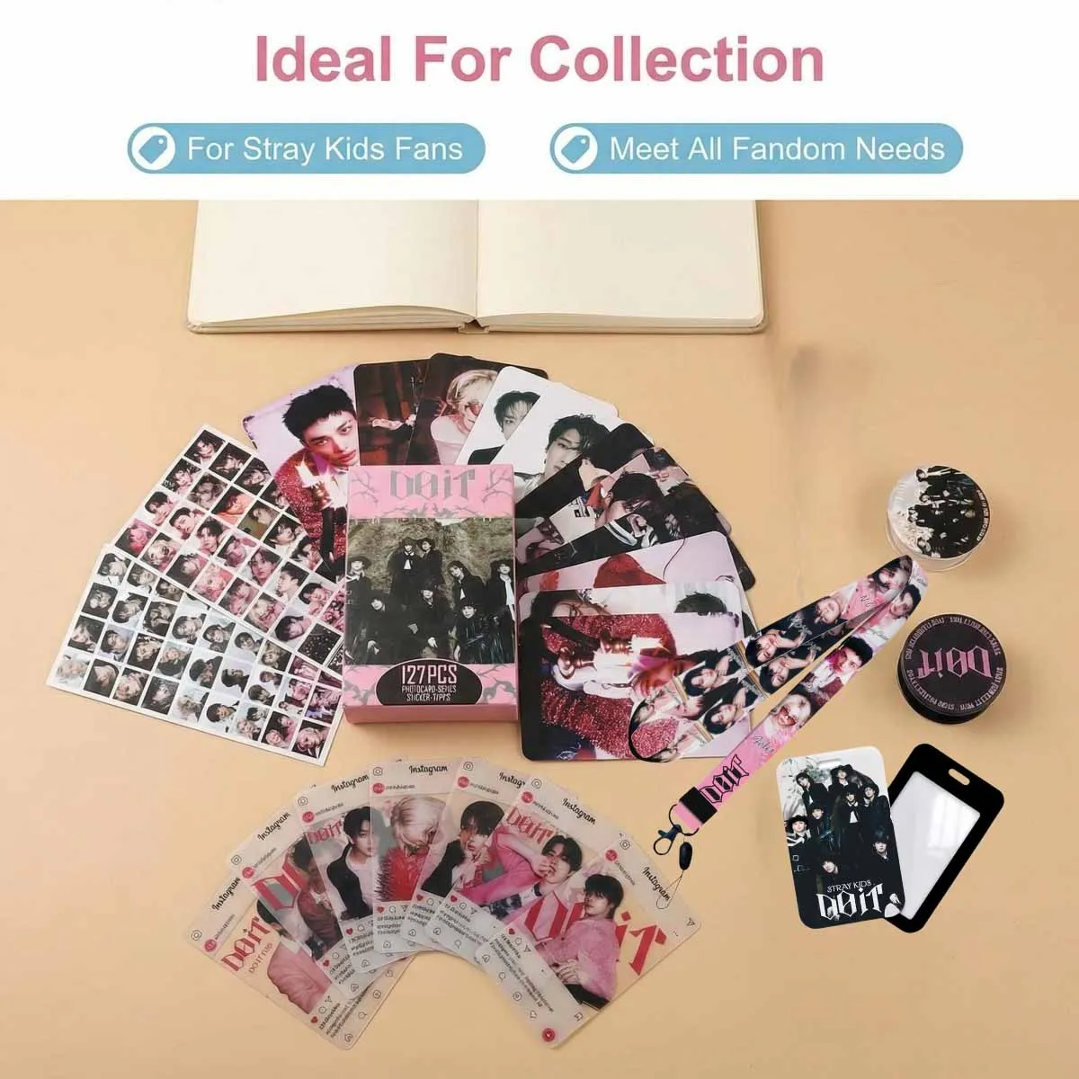 2026 Nieuwe STRAY KIDS Merchandise Set Fotokaarten Telefoonringhouder Kpop Fans Essentiële Collectie Kit Schattige STAY Fan Verjaardag Cadeaus