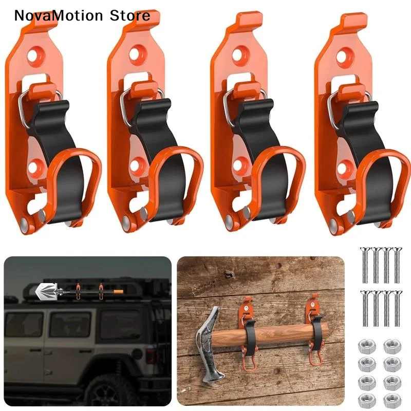 [NM]Tool Fixing Bracket Wall Mounting Bracket For Car Roof Rack Shovel Ax Quick Release Clamp Shovel Bracket Car RV Boat Bracket