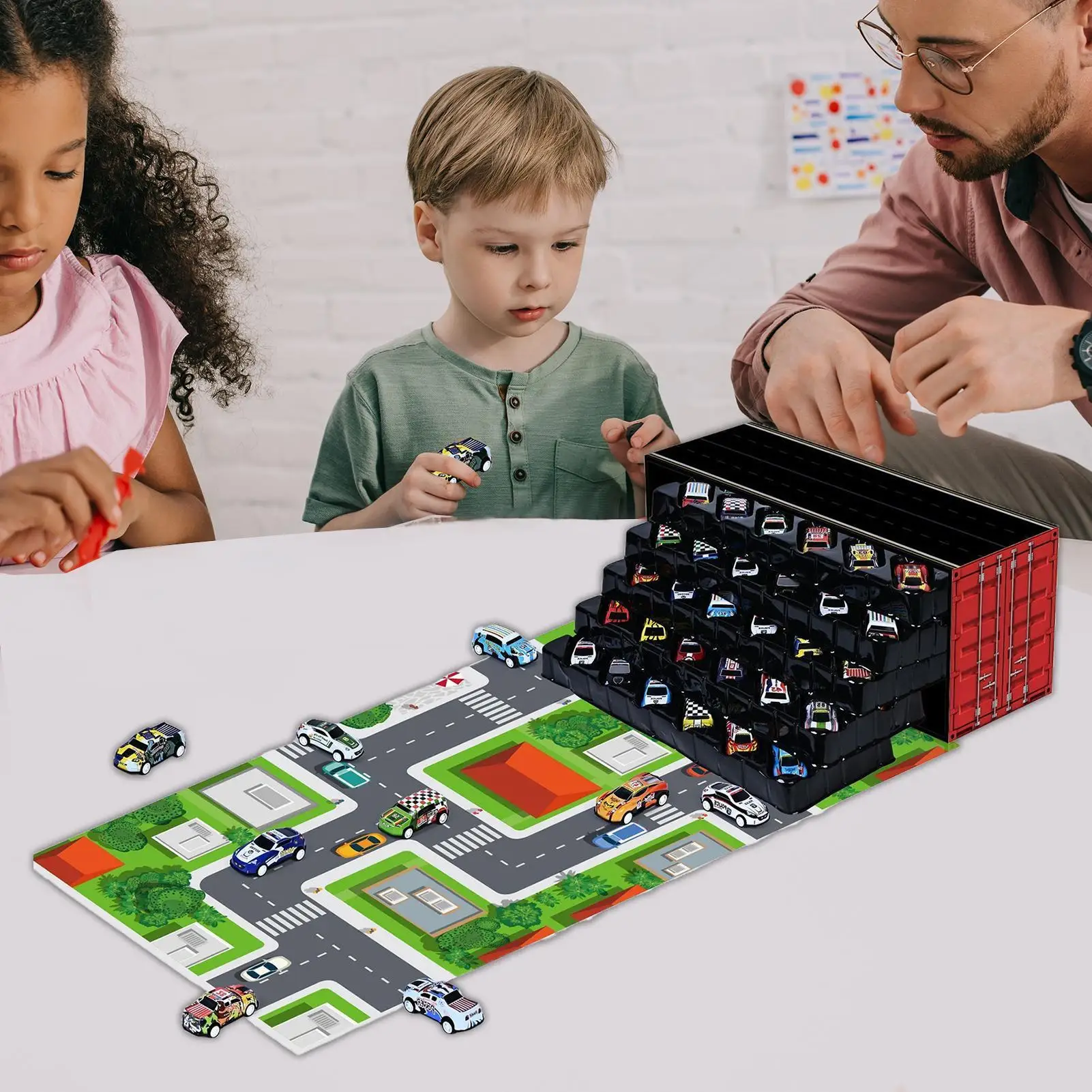 Zurückziehen Racer Autos Spielzeug 48/60 Stück Mini-Druckgussfahrzeug für Kinder Kleinkinder Jungen Mädchen Geburtstagsparty Gefälligkeiten Goodie Bag Füllstoffe