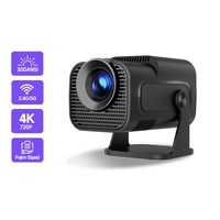 HY320 Mini Newly Native 720P Android 11 4K Projector 300ANSI Wifi6 BT5.0 Cinema Outdoor Portable 180° Rotable Projector