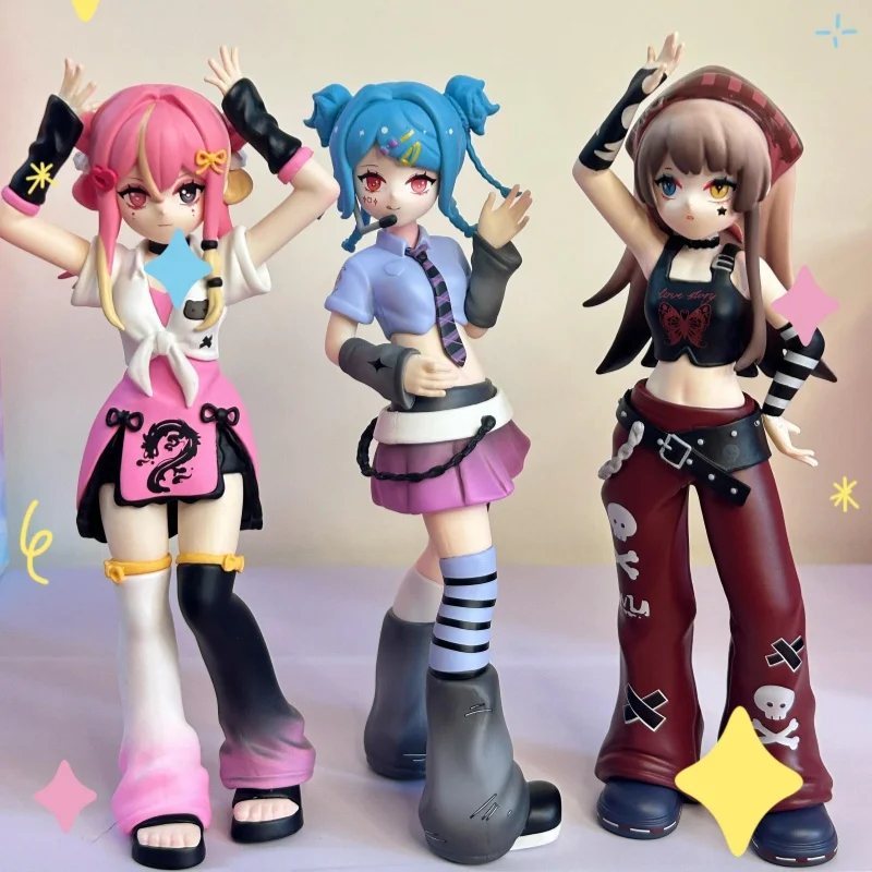 

Haee Girls Song Stage Series Blind Box Kawaii Anime Figure Girl Group PVC Doll Trendy Play Handmade Desktop Ornament Gift