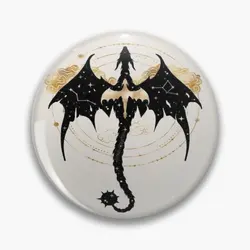 Fourth Wing Tairn Andarna Soft Button Pin Metal Hat Decor Creative Jewelry Cartoon Women Gift Brooch Lapel Pin Fashion Badge