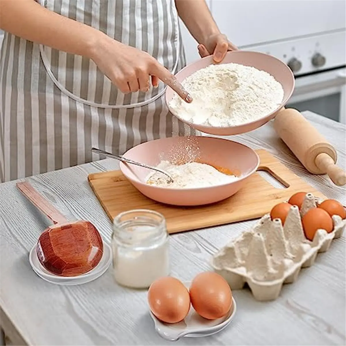 Time Saving 4-Pack Ceramic Spoon Rest Set with Metal Holder, Ideal for Kitchen Countertop, Heat , Dishwasher Safe