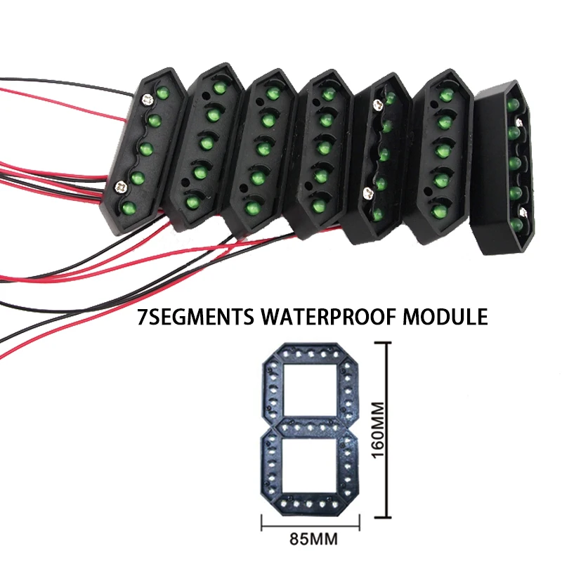 Módulo de números digitais LED de 6 ", preço de óleo LED, sinais LED, 7 segmentos dos módulos, display LED à prova d'água