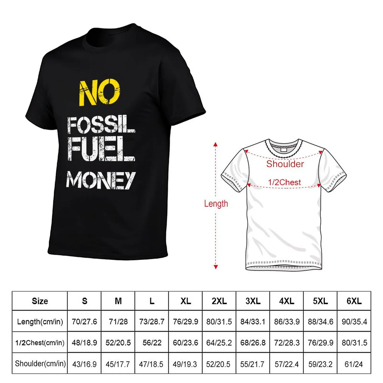 No Fossil Fuel Money Pledge Movement T-Shirt animal prinfor boys graphics Men's t-shirts